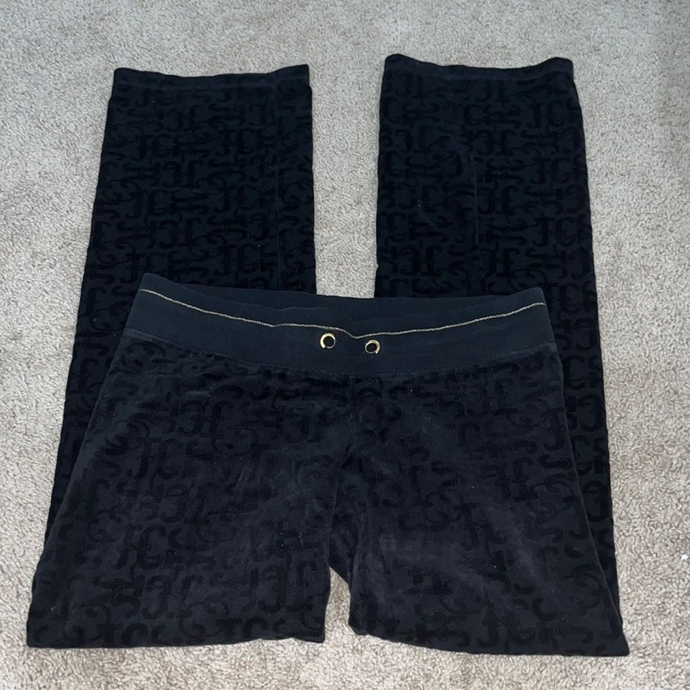 JUICY COUTURE Chain pocket velour pants